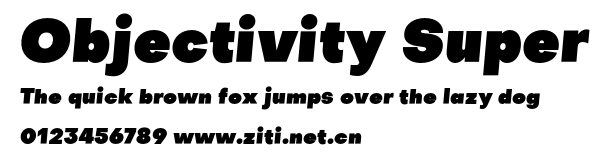 Objectivity Super.otf字體轉換器圖片