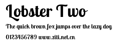 Lobster Two.ttf字體轉換器圖片