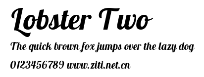 Lobster Two.ttf字體轉換器圖片
