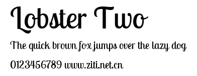 Lobster Two.ttf字體轉換器圖片