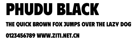 Phudu Black.ttf字體轉換器圖片