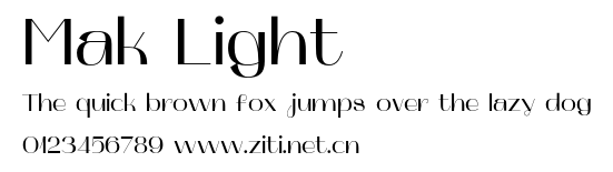 Mak Light.otf