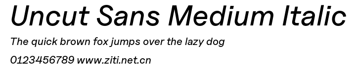 Uncut Sans Medium Italic.otf字體轉換器圖片