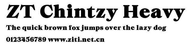 ZT Chintzy Heavy.otf字體轉換器圖片