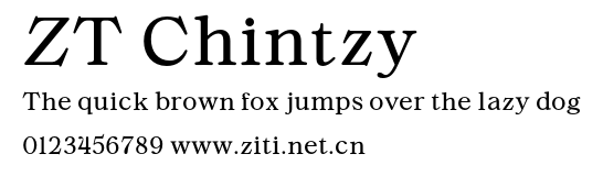 ZT Chintzy.otf字體轉換器圖片