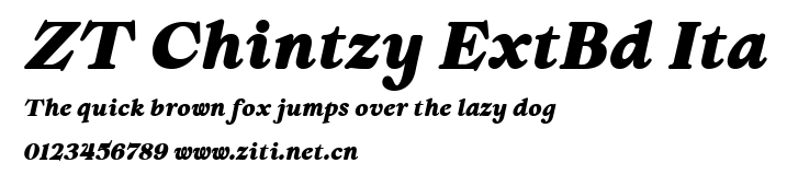 ZT Chintzy ExtBd Ita.ttf字體轉換器圖片