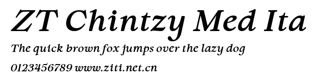 ZT Chintzy Med Ita.ttf字體轉換器圖片