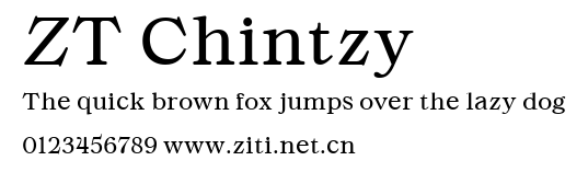ZT Chintzy.ttf字體轉換器圖片