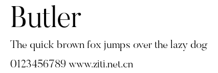 Butler.otf字體轉換器圖片