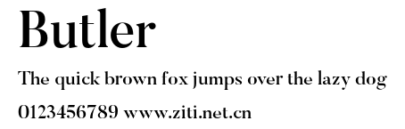 Butler.otf字體轉換器圖片