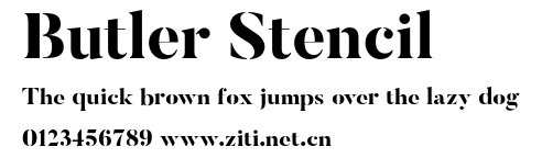 Butler Stencil.otf字體轉換器圖片
