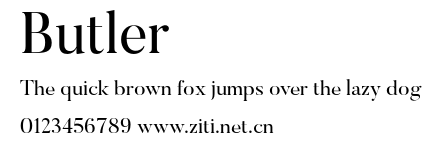 Butler.otf字體轉換器圖片