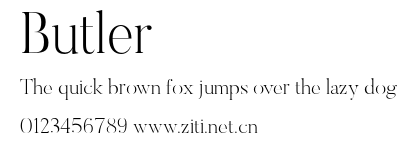 Butler.otf字體轉換器圖片