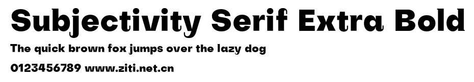 Subjectivity Serif Extra Bold.otf字體轉換器圖片