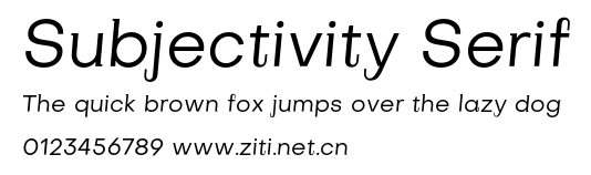 Subjectivity Serif.otf字體轉換器圖片