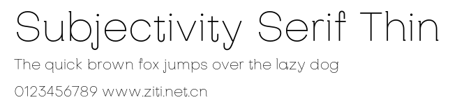 Subjectivity Serif Thin.otf字體轉換器圖片