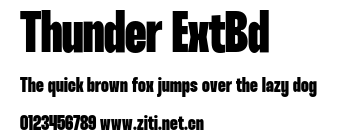 Thunder ExtBd.otf字體轉換器圖片