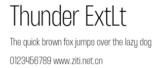 Thunder ExtLt.otf字體轉換器圖片