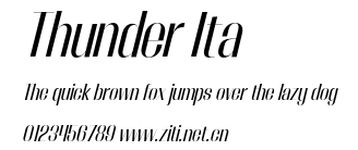 Thunder Ita.otf字體轉換器圖片