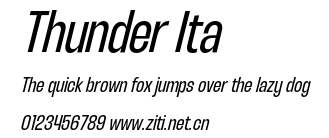 Thunder Ita.otf字體轉換器圖片