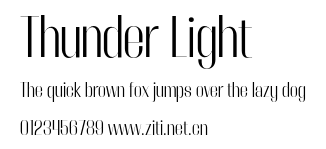 Thunder Light.otf字體轉換器圖片