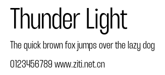 Thunder Light.otf字體轉換器圖片