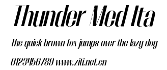 Thunder Med Ita.otf字體轉換器圖片