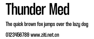 Thunder Med.otf字體轉換器圖片