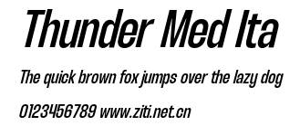 Thunder Med Ita.otf字體轉換器圖片