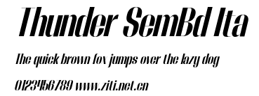 Thunder SemBd Ita.otf字體轉換器圖片