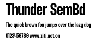 Thunder SemBd.otf字體轉換器圖片