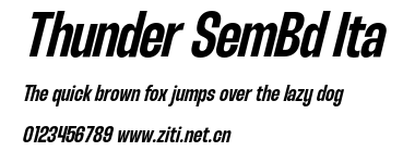 Thunder SemBd Ita.otf字體轉換器圖片