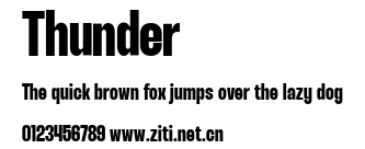 Thunder.ttf字體轉換器圖片