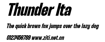 Thunder Ita.ttf字體轉換器圖片