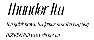 Thunder Ita.ttf字體轉換器圖片