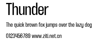 Thunder.ttf字體轉換器圖片