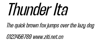 Thunder Ita.ttf字體轉換器圖片