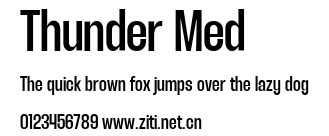 Thunder Med.ttf字體轉換器圖片