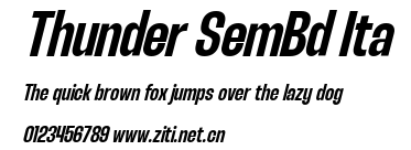 Thunder SemBd Ita.ttf字體轉換器圖片