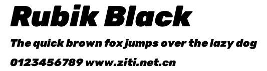Rubik Black.ttf字體轉換器圖片