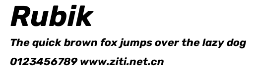 Rubik.ttf字體轉換器圖片