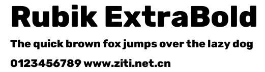 Rubik ExtraBold.ttf字體轉換器圖片