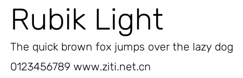 Rubik Light.ttf字體轉換器圖片