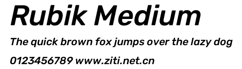 Rubik Medium.ttf字體轉換器圖片