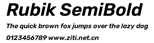 Rubik SemiBold.ttf字體轉換器圖片