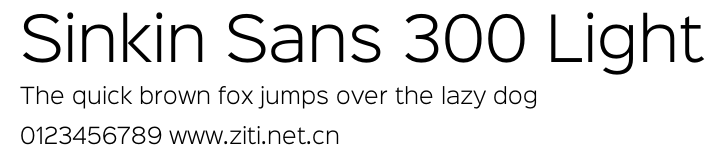 Sinkin Sans 300 Light.otf