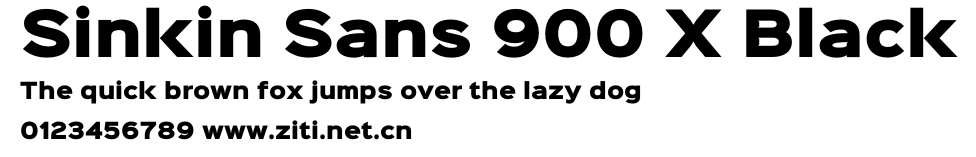 Sinkin Sans 900 X Black.otf