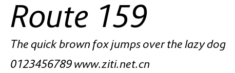 Route 159.otf字體轉換器圖片