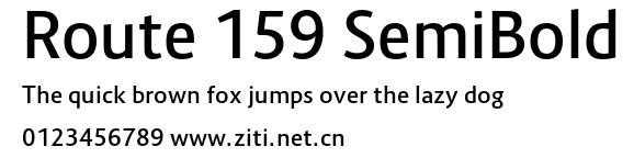 Route 159 SemiBold.otf