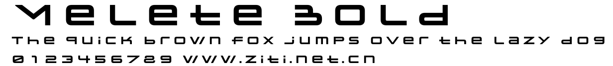 Melete Bold.otf字體轉換器圖片